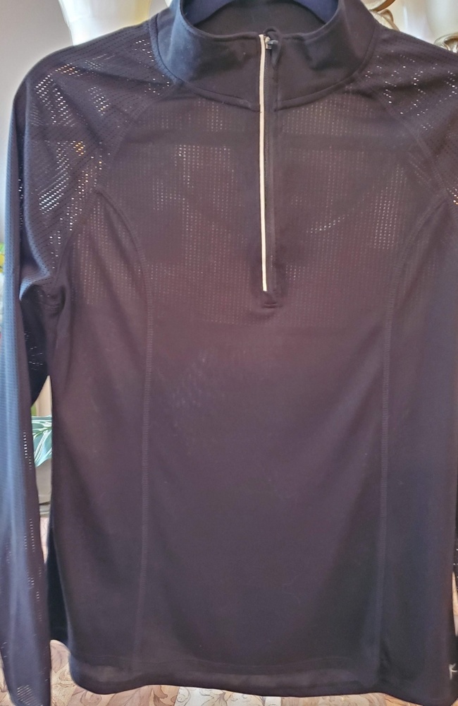 Danskin now- black work out and stay dry!